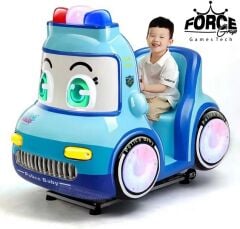 Jetonlu Sallanan Araba Sevimli Polis Aracı